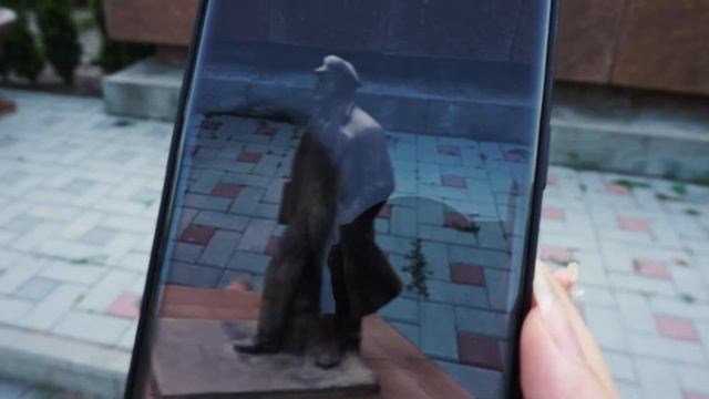 Lenin monument, Comrat, Moldova. смотреть онлайн
