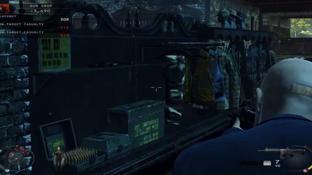 Hitman had a job at a gunshop | hitman absolution killing everyone Part 10 смотреть онлайн
