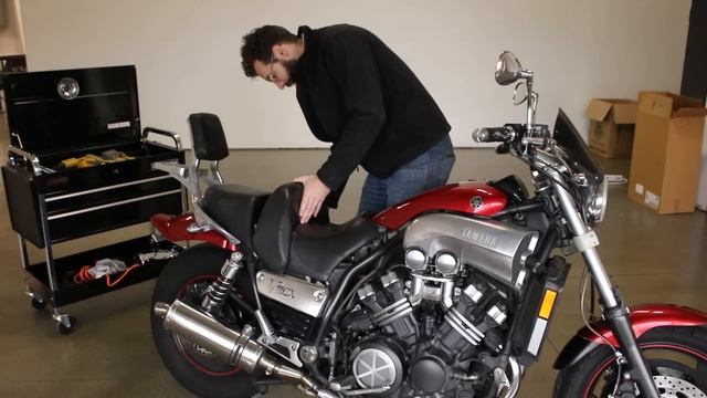 Battery location on Yamaha V Max: srkcycles.com смотреть онлайн