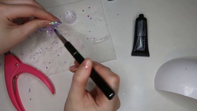 Mermaid Glitter Polygel Nails | Tutorial смотреть онлайн