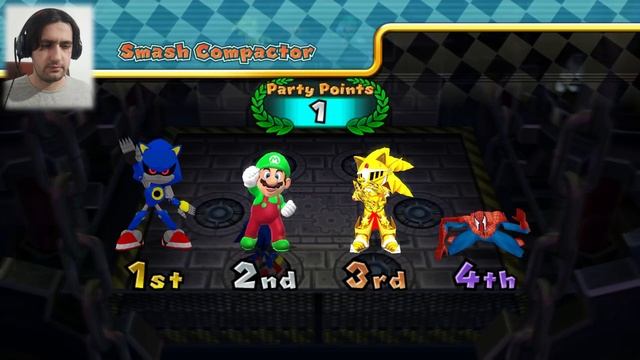 Mario Party 9 MiniGames Mario Vs Metal Sonic Vs Spider Man Vs Excalibur Sonic (Master Difficulty) смотреть онлайн