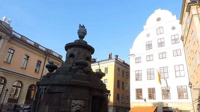 Швеция Стокгольм площадь старого города визитная карточка города тут поселили Карлсона смотреть онлайн