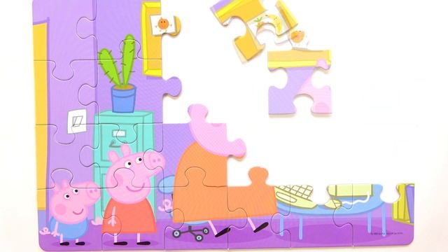 Пеппа Джордж и Мама за Компьютером | Собираем Пазлы для Детей Peppa Pig смотреть онлайн