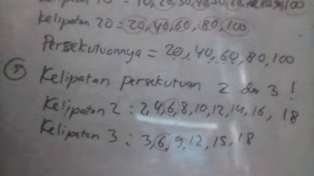 Daring Matematika kelas 4 SD (Kelipatan Persekutuan dan Faktor Persekutuan) смотреть онлайн