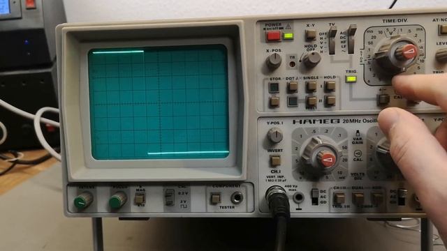 Hameg Oscilloscope HM205-2 20MHz 2ch Storage 1988 Test Teardown