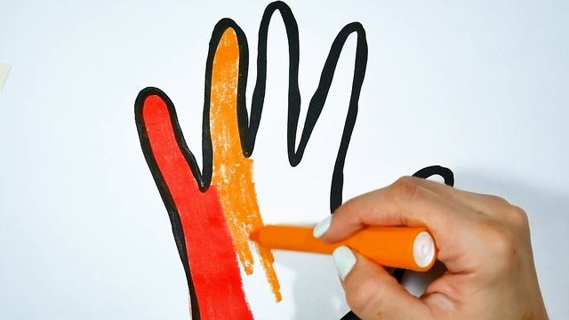Dibuja y Colorea Mano de Arco Iris - Dibujos Para Niños - Learn Colors / Раскрашка ТВ смотреть онлайн