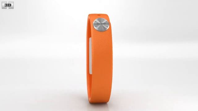 Sony Smart Band SWR10 Orange 3D model by 3DModels.org смотреть онлайн