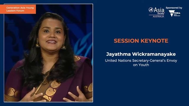 Generation Asia Young Leaders Forum - Keynote: Jayathma Wickramanayake смотреть онлайн