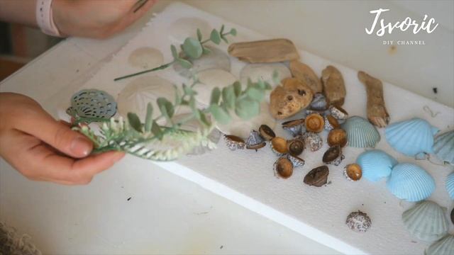 Подсвечник из ракушек / морской декор / DIY TSVORIC смотреть онлайн
