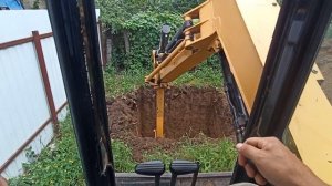 Мини экскаватор Cat 305sr. Копка септики. Digging a septic tank.