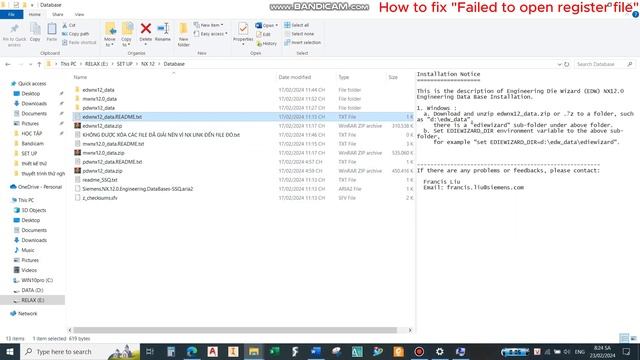 How to fix Failed to open register file in Siemens NX10, NX12 (Download link in description) смотреть онлайн