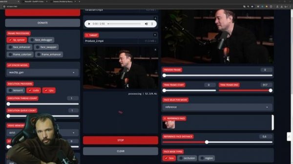 FaceFusion v2.5.0 - LipSync и Колоризация видео | Portable by Neurogen