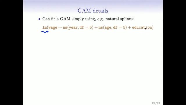 StatsLearning Chapter 7 - part 4 смотреть онлайн