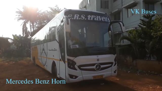INDIAN BUSES MUSICAL HORN |SCANIA VS VOLVO VS MERCEDES BENZ| смотреть онлайн