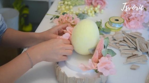 Весенняя композиция на стол / Пасхальный декор / DIY TSVORIC