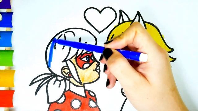 Леди Баг и Супер-Кот Раскраска для Детей / Раскрашка ТВ смотреть онлайн