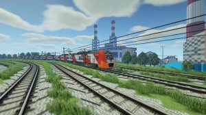 🚂 Анимация доп. функций электропоезда Ласточка в Майнкрафт Immersive Railroading (тексельный стиль)