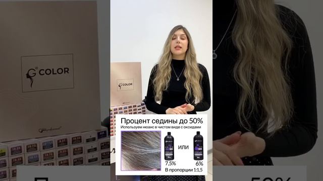 Краситель G-COLOR для седины. Часть 1 #geraprofessional смотреть онлайн