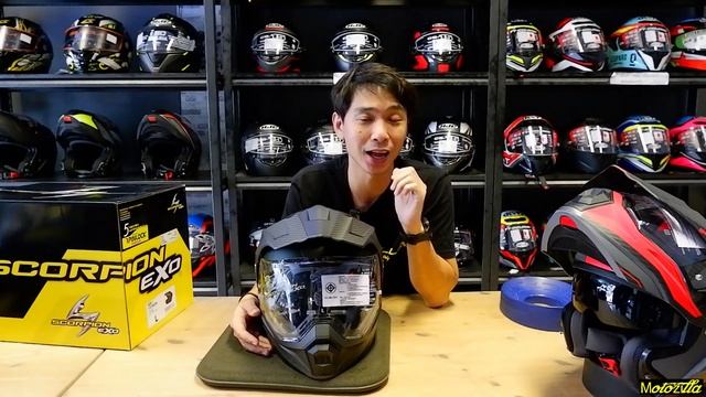 รีวิวหมวก touring advanture สุดฮอต Scorpion ADX1:Motozilla смотреть онлайн