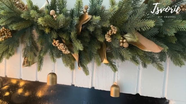 Как я делала гирлянду на свой камин / DIY TSVORIC смотреть онлайн