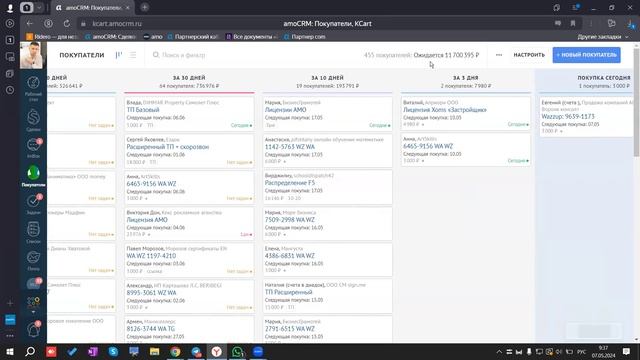 Воронка покупатели | AmoCRM