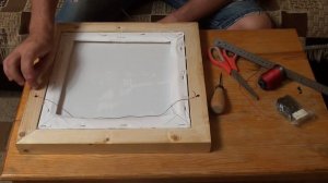 Как закрепить нить, чтобы повесить картину