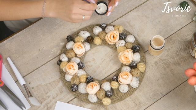 Easter Wreath / Пасхальный венок  /  DIY TSVORIC