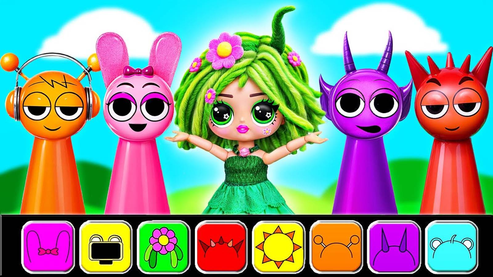 История Sprunki! 32 поделки для кукол ЛОЛ смотреть онлайн