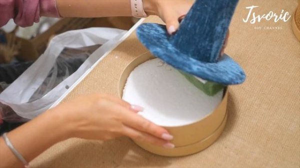 Шляпка для цветочной композиции / Очень просто / DIY TSVORIC