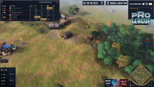 Age of Empires 4 - Get On The Deer vs DA Pangolin - Pro League 3 vs 3 - Game 1 & 2 смотреть онлайн