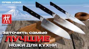 Заточить САМЫЕ ЛУЧШИЕ ножи для кухни. Zwilling Diplome