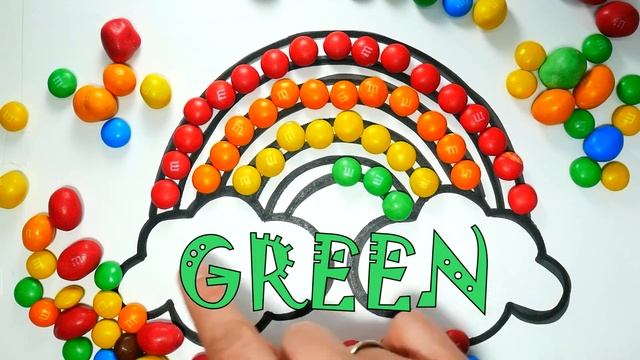 Мультик Раскраска Радуга из Конфет M&M's для Детей Учим Цвета Раскрашка ТВ смотреть онлайн