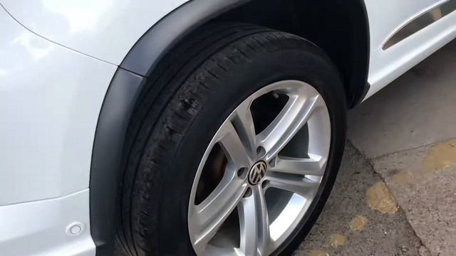 2016 16 Plate VW Tiguan 2.0TDi R Line 4Motion Full Leather. Finished in Pure White смотреть онлайн