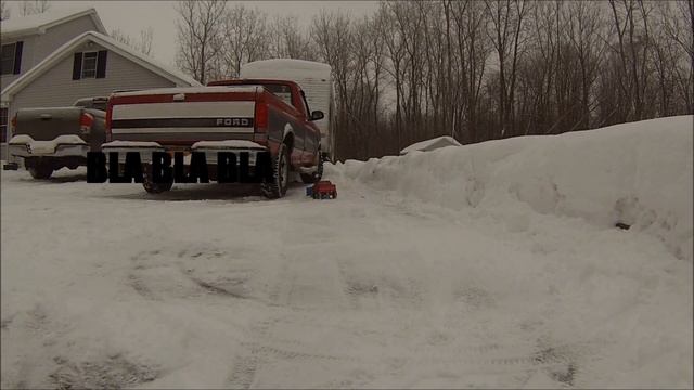 KNOTO RC- Axial Dodge Ram Powerwagon plowing! (3D printed plow) смотреть онлайн