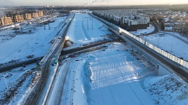Мытищинская скоростная хорда. Хроника строительства. Январь 2024 смотреть онлайн