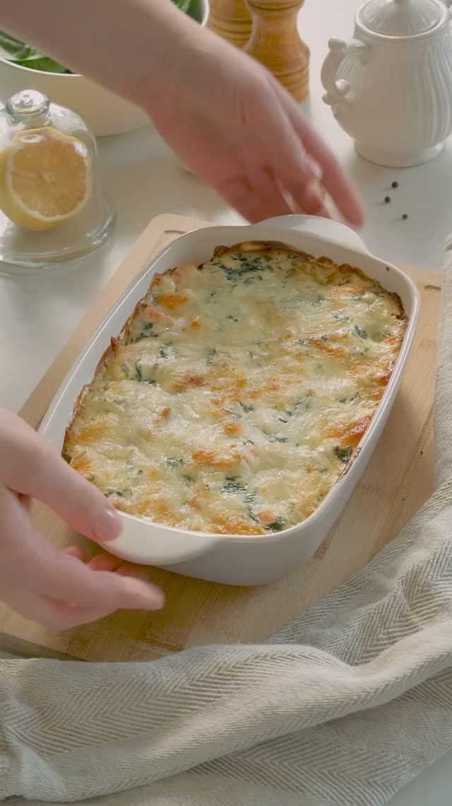 Запечённый лосось с рисом