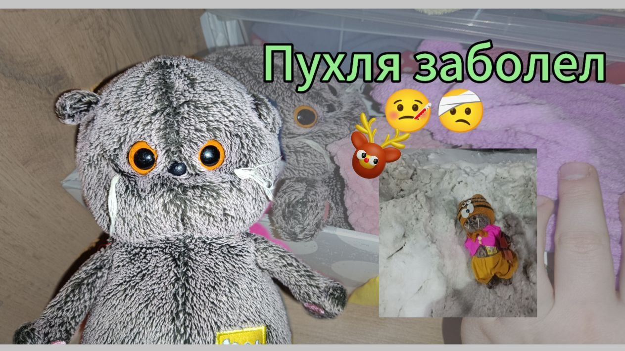 Пухля заболел 🤒🤕