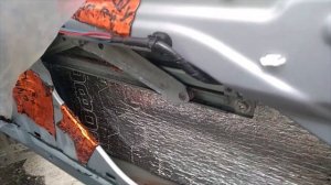 ММС Паджеро Мини, снятие карты двери+шумка .