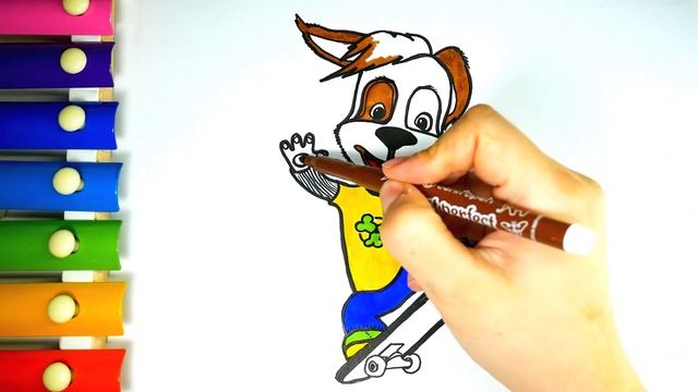 Барбоскины Мультик Раскраска для Детей Учим Цвета Раскрашиваем Дружка Барбоскина Раскрашка ТВ смотреть онлайн