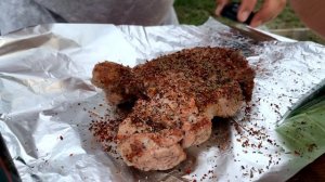 Сочный СТЕЙК из свинины на УГЛЯХ. Мясо на Гриле. ENG SUB