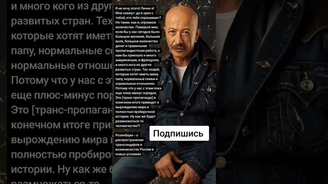 Розенбаум – о возможностях России в новых условиях (Цитаты) смотреть онлайн