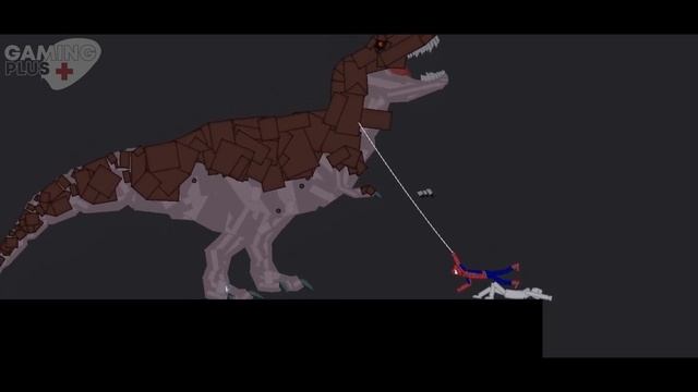 Spiderman Spider-Verse VS T-REX in People Playground смотреть онлайн