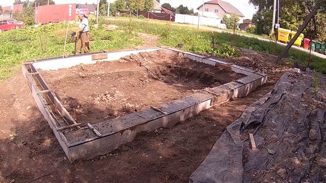 Кузница в деревне - ленточный фундамент своими руками смотреть онлайн