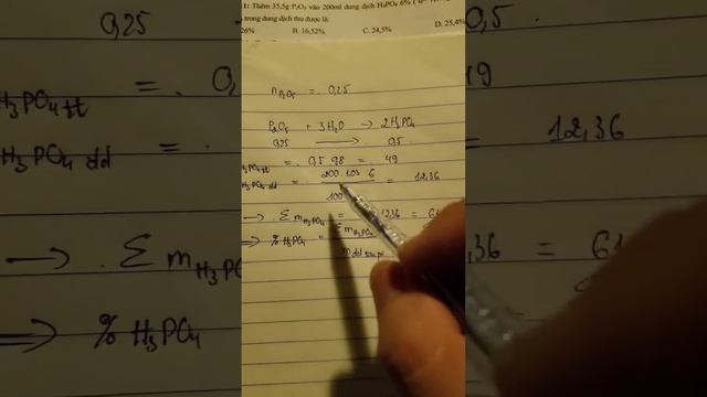 cho 35 5g P2O5 vào 200ml dd H3PO4 6% d= 1 03gml смотреть онлайн