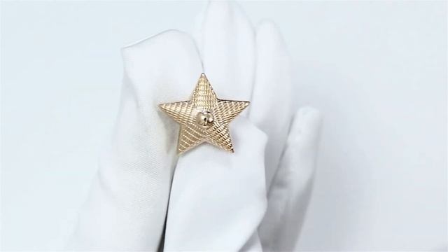 Золотая брошь Золотые узоры 03-3470 смотреть онлайн