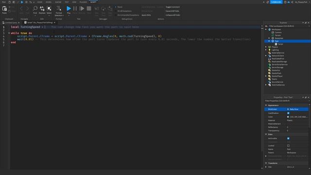 HOW TO MAKE A SPINNING PART | Roblox Studio Tutorial смотреть онлайн