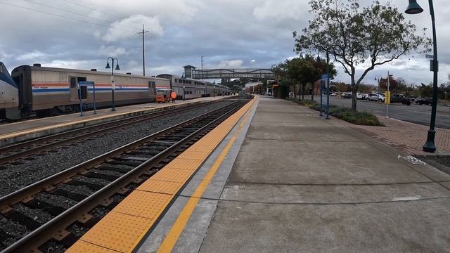 Amtrak Train #5 California Zephyr in Martinez Ca 11/18/23 смотреть онлайн