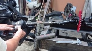 Кардан из ШРУСа  и крестовины для мини погрузчика.