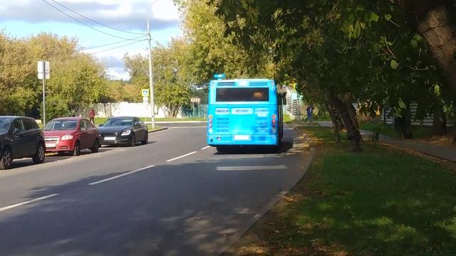Автобус ЛиАЗ-5292.22 (2-2-2) с маршрутом №185 "платформа Лось-метро Ботанический Сад" смотреть онлайн