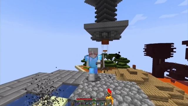 КАК ПОСТРОИТЬ БЕСКОНЕЧНУЮ ФЕРМУ ЖЕЛЕЗА в МАЙНКРАФТЕ? ВЫЖИВАНИЕ НА 1 БЛОКЕ BYNNY БАФФИ! смотреть онлайн